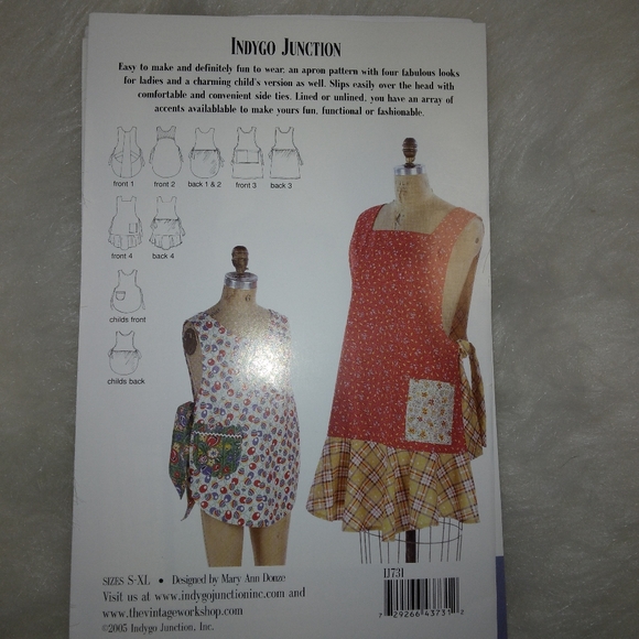 PATTERN Indygo Junction  IJ731 Stylish Smock, A Mary Ann Donze Design sz… - Picture 5 of 5